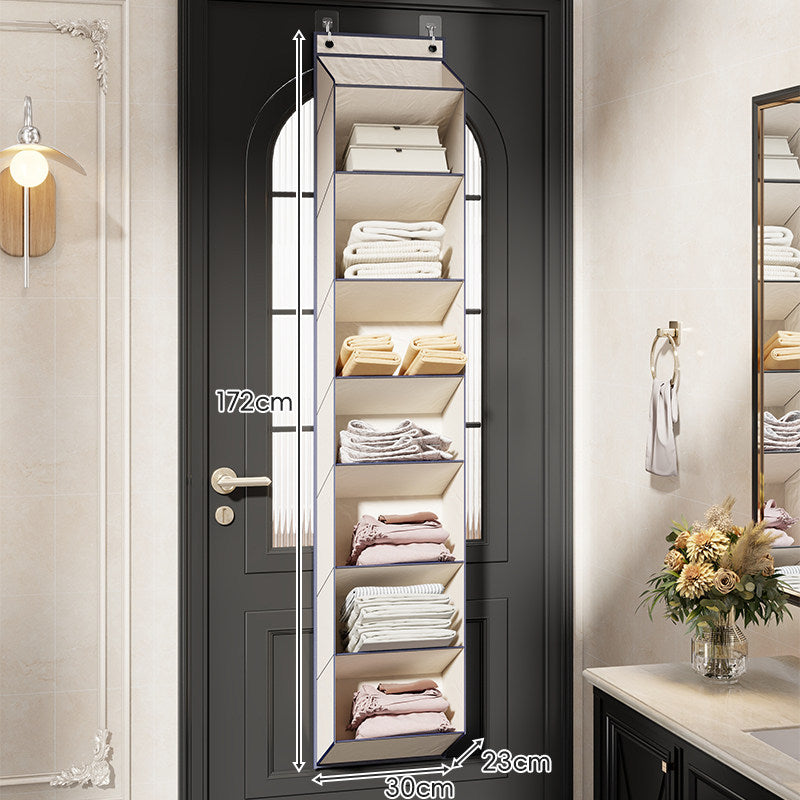 Over-the-Door Multi-Tier Hanging Fabric Shelf Organizer