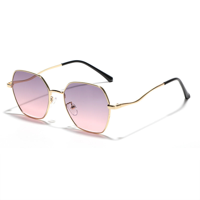 Women's geometric sunglasses with high-quality metal frame Stornfield