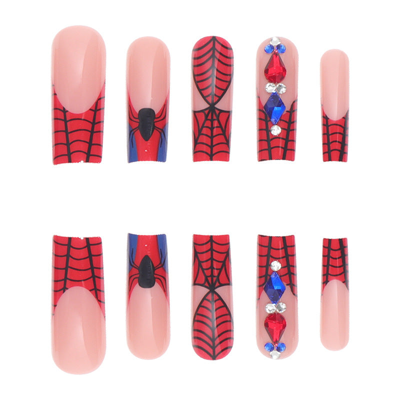 Spider-Man Inspired Press-On Nail Art Stornfield