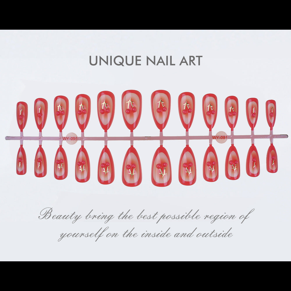Premium Decorative Press-On Nail Set Stornfield