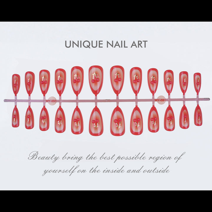 Premium Decorative Press-On Nail Set Stornfield