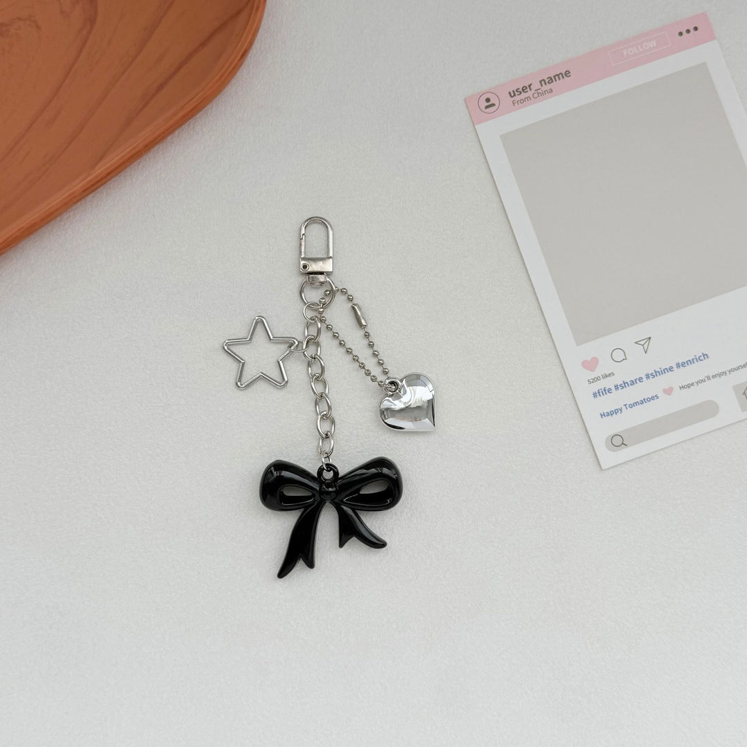Playful Bow and Star Keychain Stornfield