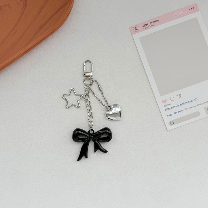 Playful Bow and Star Keychain Stornfield