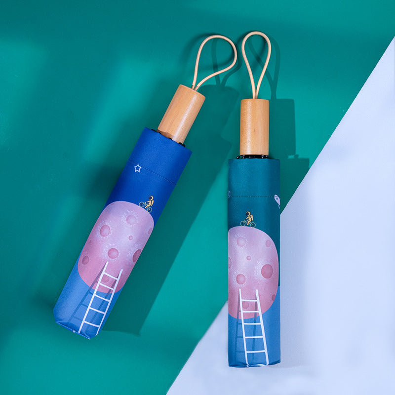 Unisex Automatic Travel Umbrella with Creative Design Stornfield