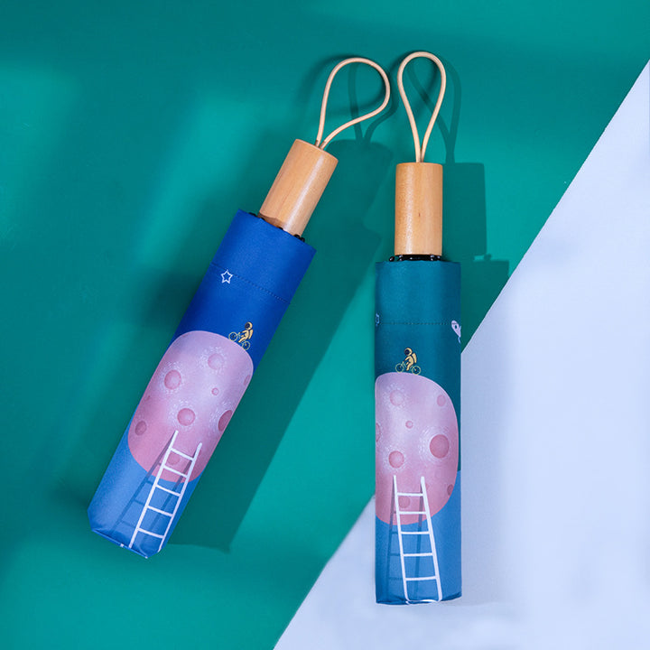 Unisex Automatic Travel Umbrella with Creative Design Stornfield