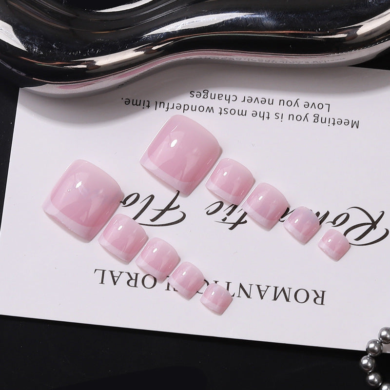 Stylish French Tip Press-On Nails Stornfield