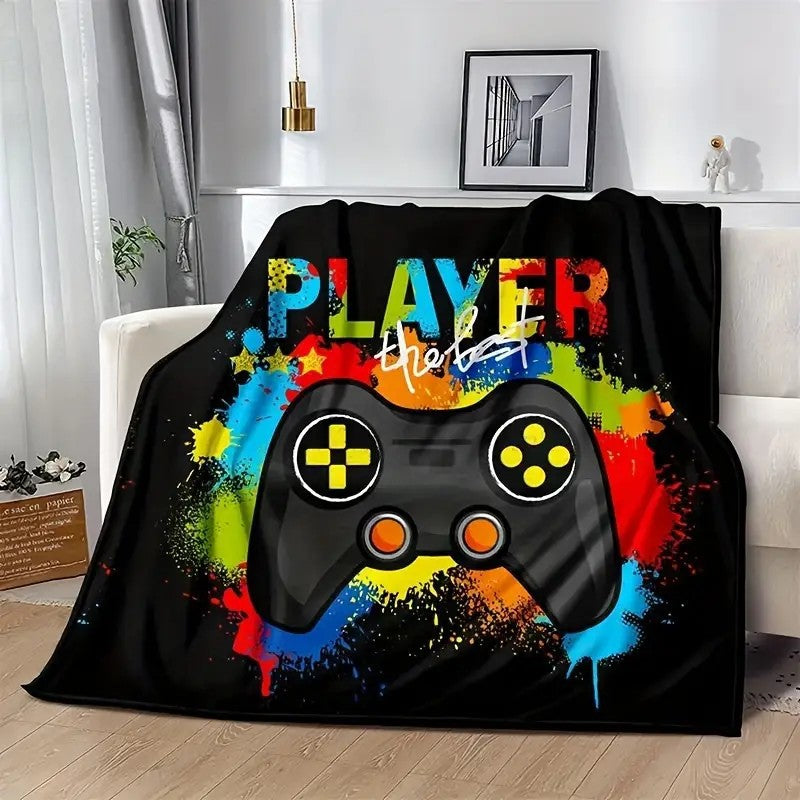 Unisex cuddly blanket with gaming motif Stornfield
