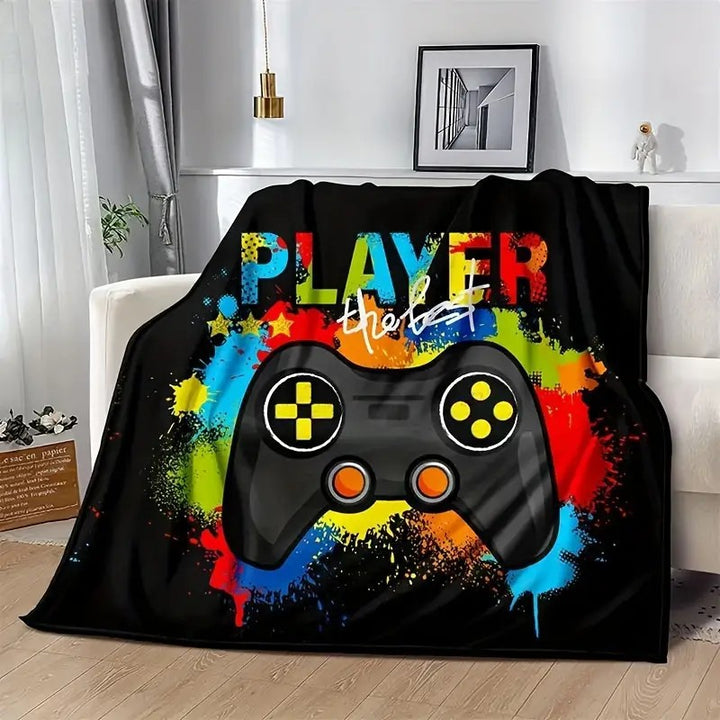 Unisex cuddly blanket with gaming motif Stornfield