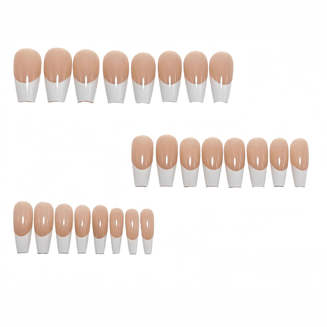 Artificial nails in elegant French Tip design Stornfield