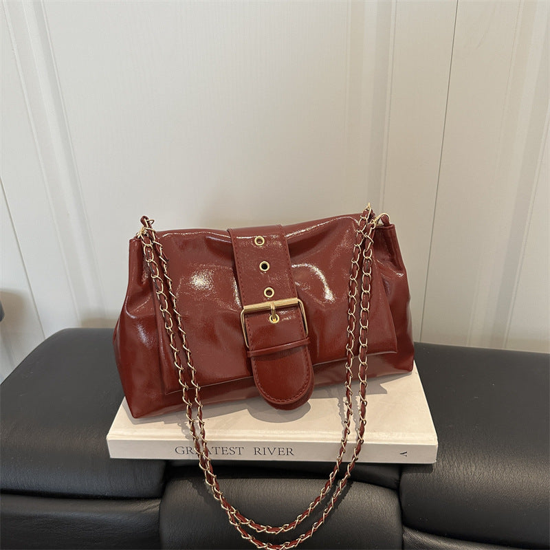 Patent Leather Shoulder Bag
