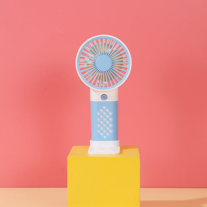 Women Portable Hand Fan with Ergonomic Handle and Adjustable Tilt Angle Stornfield