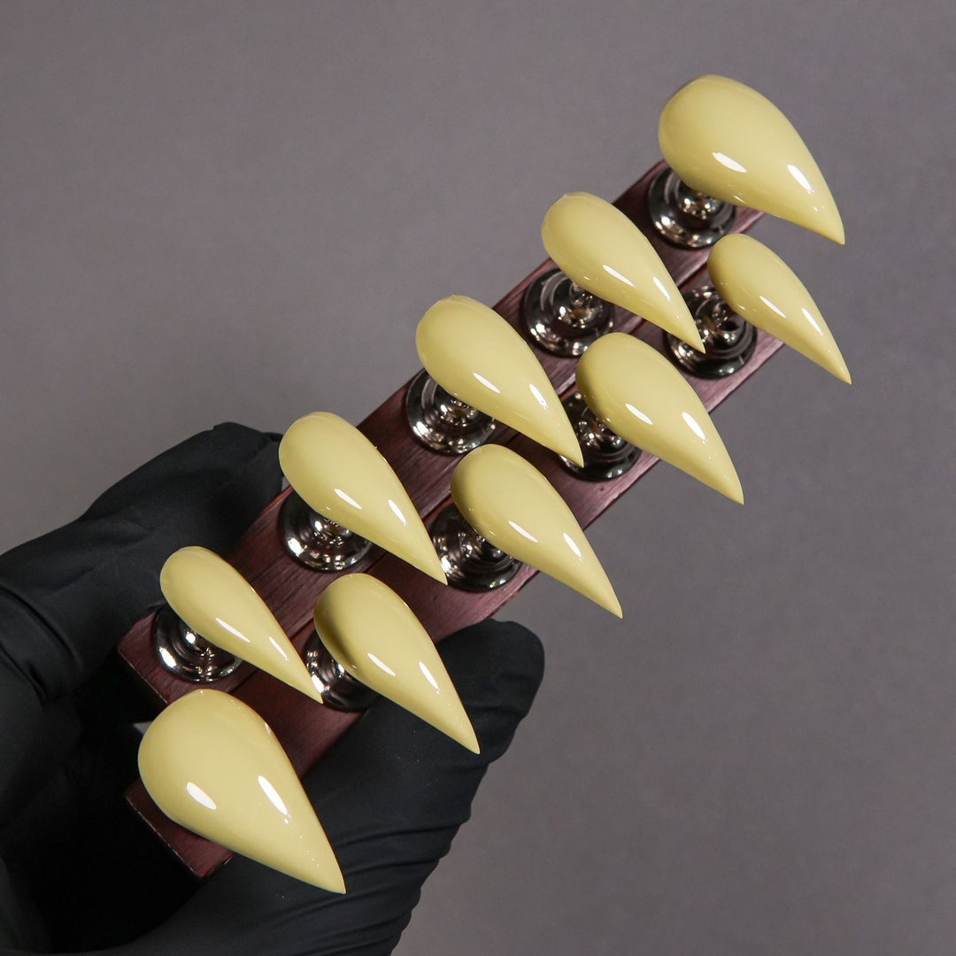 Stiletto Press-On Nail Enhancements with Gem Accents