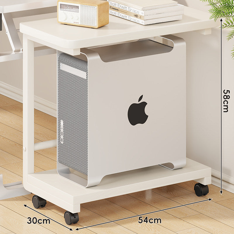 Mobile CPU Tower Stand with Locking Swivel Casters and Ventilated Platform