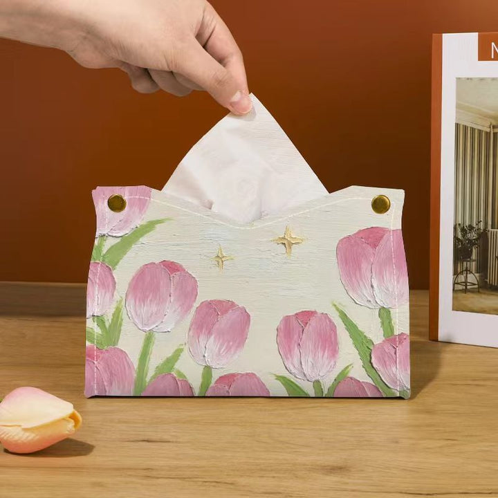 Artistic Floral Tissue Box Cover Stornfield