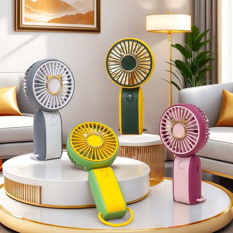 Ladies Portable Hand Fan in Cheerful Animal Design Stornfield