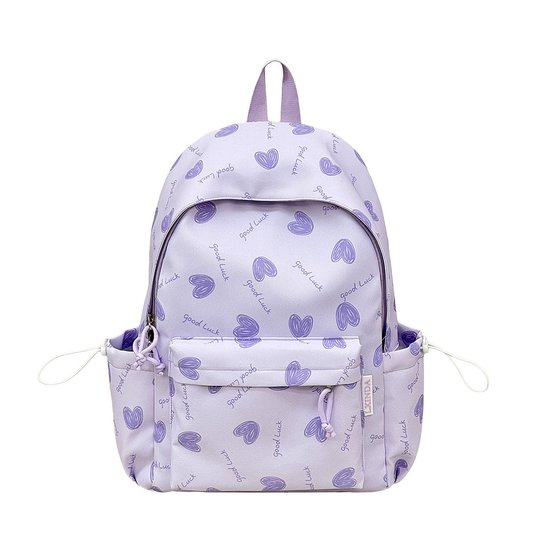 Heart-Pattern Casual Backpack Stornfield