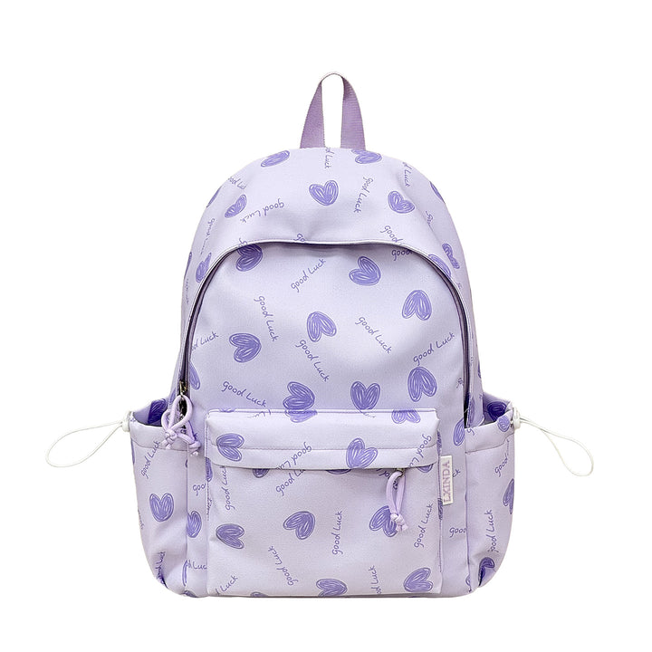 Heart-Pattern Casual Backpack Stornfield