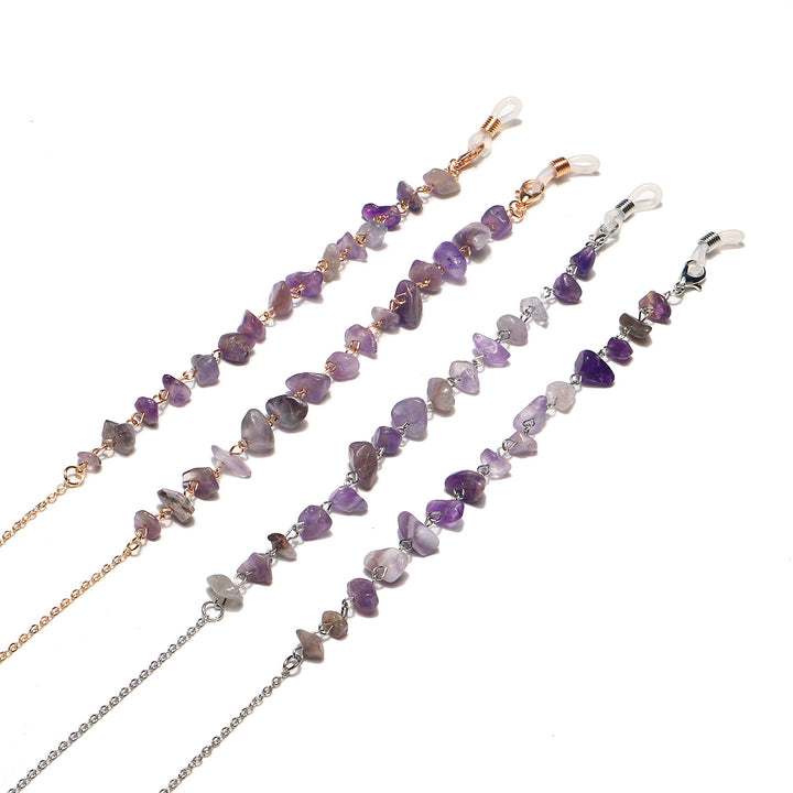 Natural Amethyst Crystal Eyewear Chain Stornfield