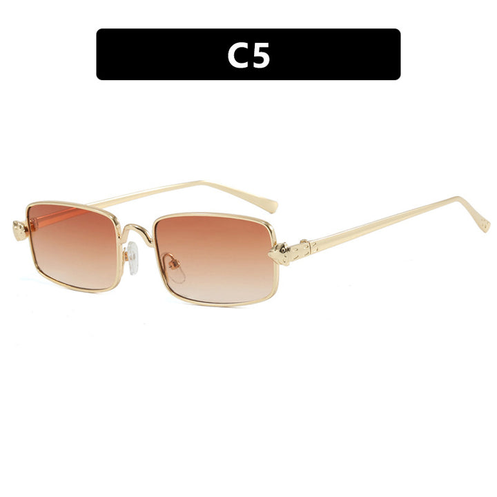 Ladies elegant square sunglasses with luxurious metal frame and UV protection Stornfield