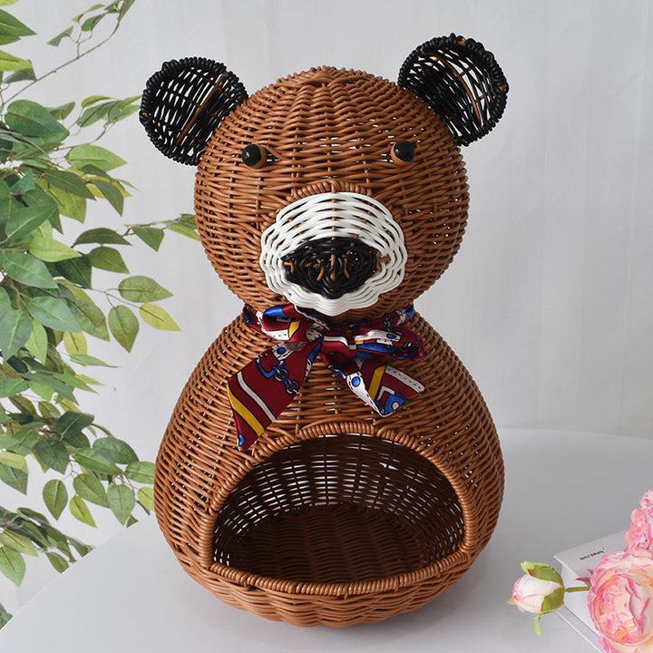 Cute Bear-Shaped Decorative Storage Basket Stornfield