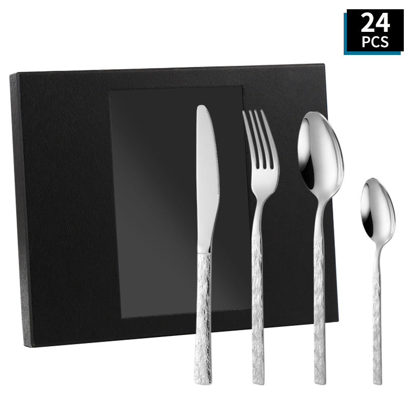 High-quality cutlery set with stylish, textured handle Stornfield