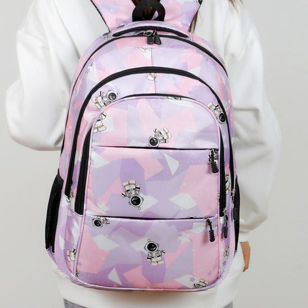 Fashionable school backpack with astronaut motif Stornfield