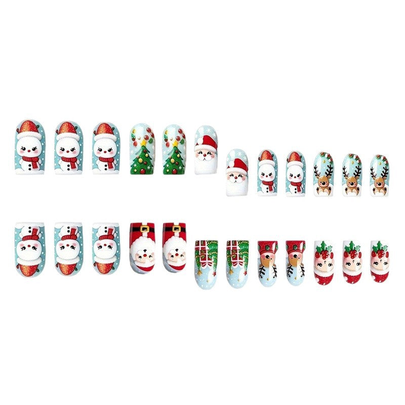 Festive Holiday Character Nail Art Set Stornfield
