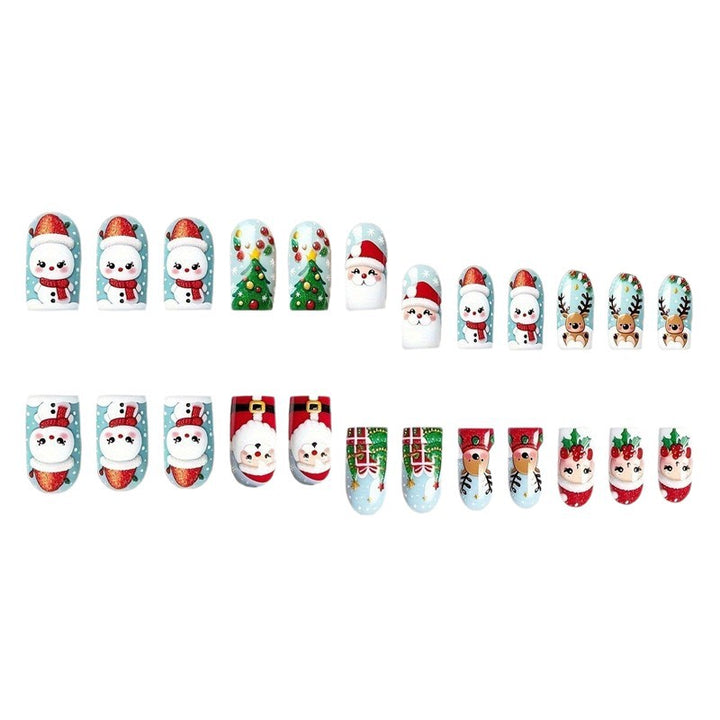 Festive Holiday Character Nail Art Set Stornfield