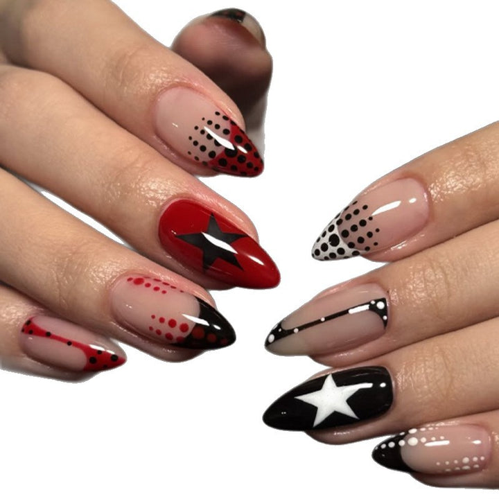 Artificial nails with modern star design Stornfield