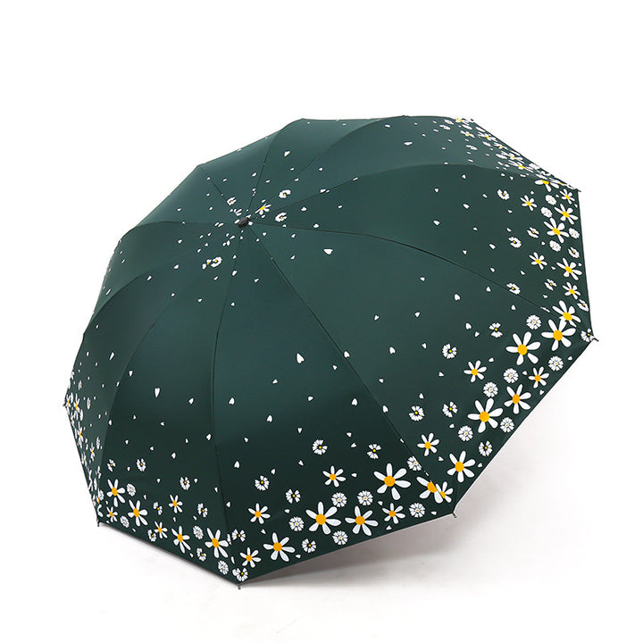 Ladies umbrella with floral design and reinforced frame Stornfield