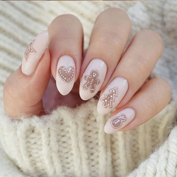 Artistic Press-On Nail Set with Fun Decorative Patterns Stornfield
