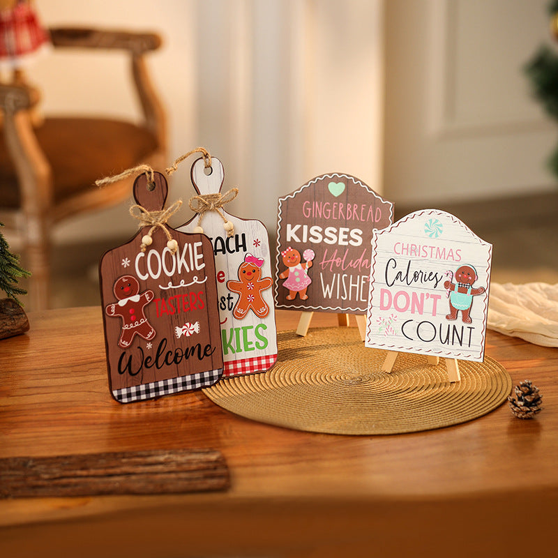 Decorative Christmas poster with Christmas cookies motif Stornfield