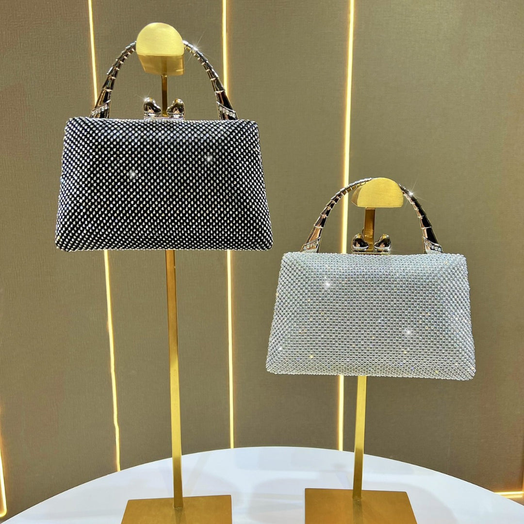 Crystal-Studded Evening Handbag