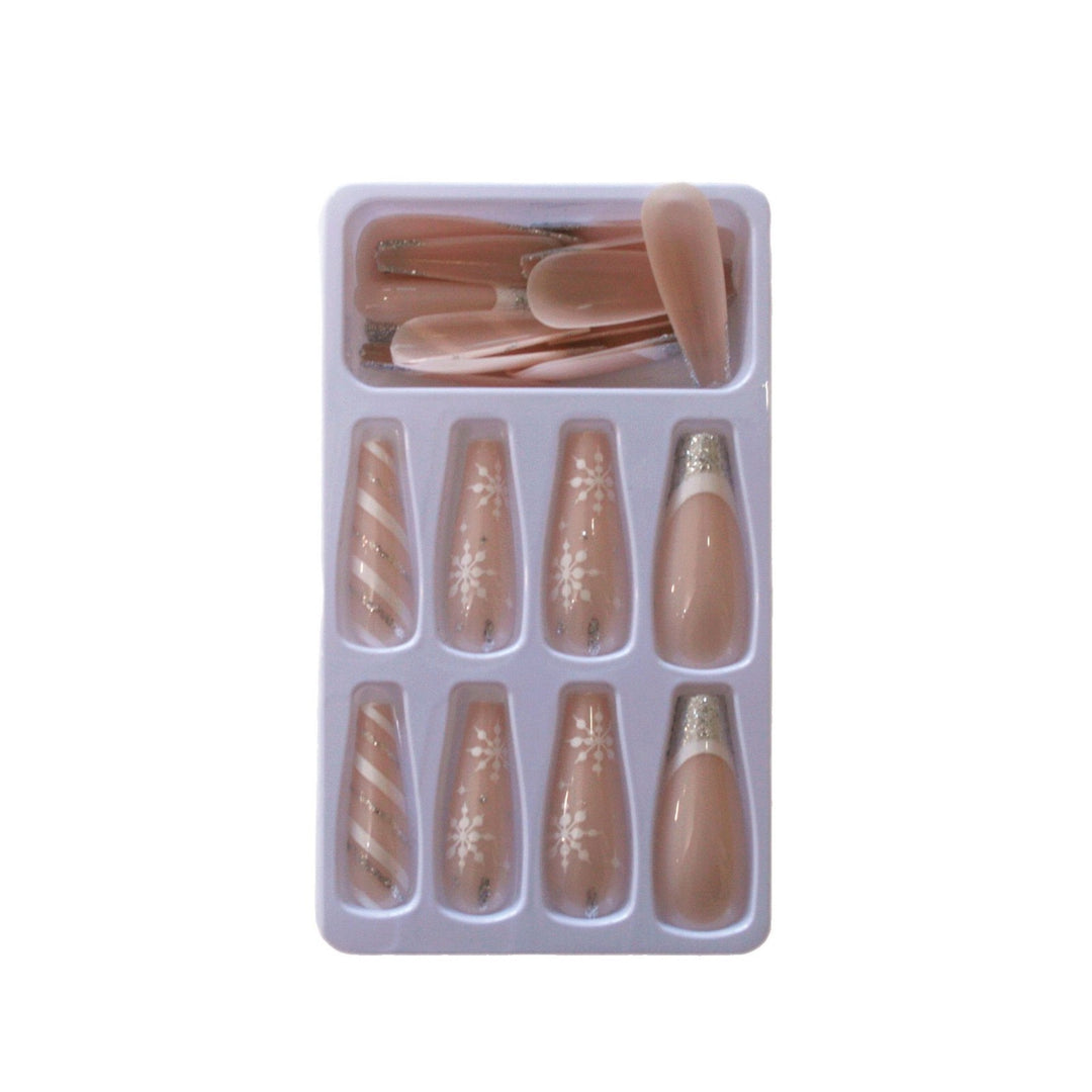 Glamorous nail tips with glitter tips Stornfield