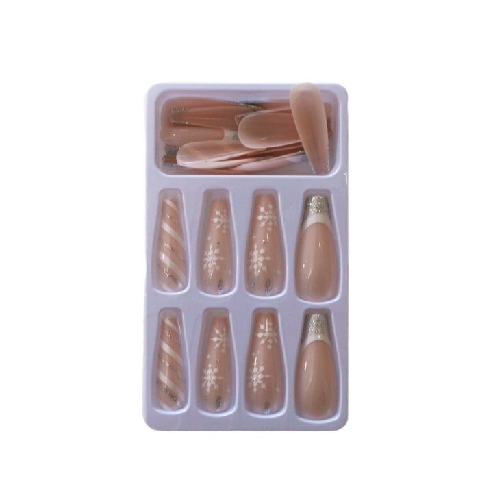 Glamorous nail tips with glitter tips Stornfield