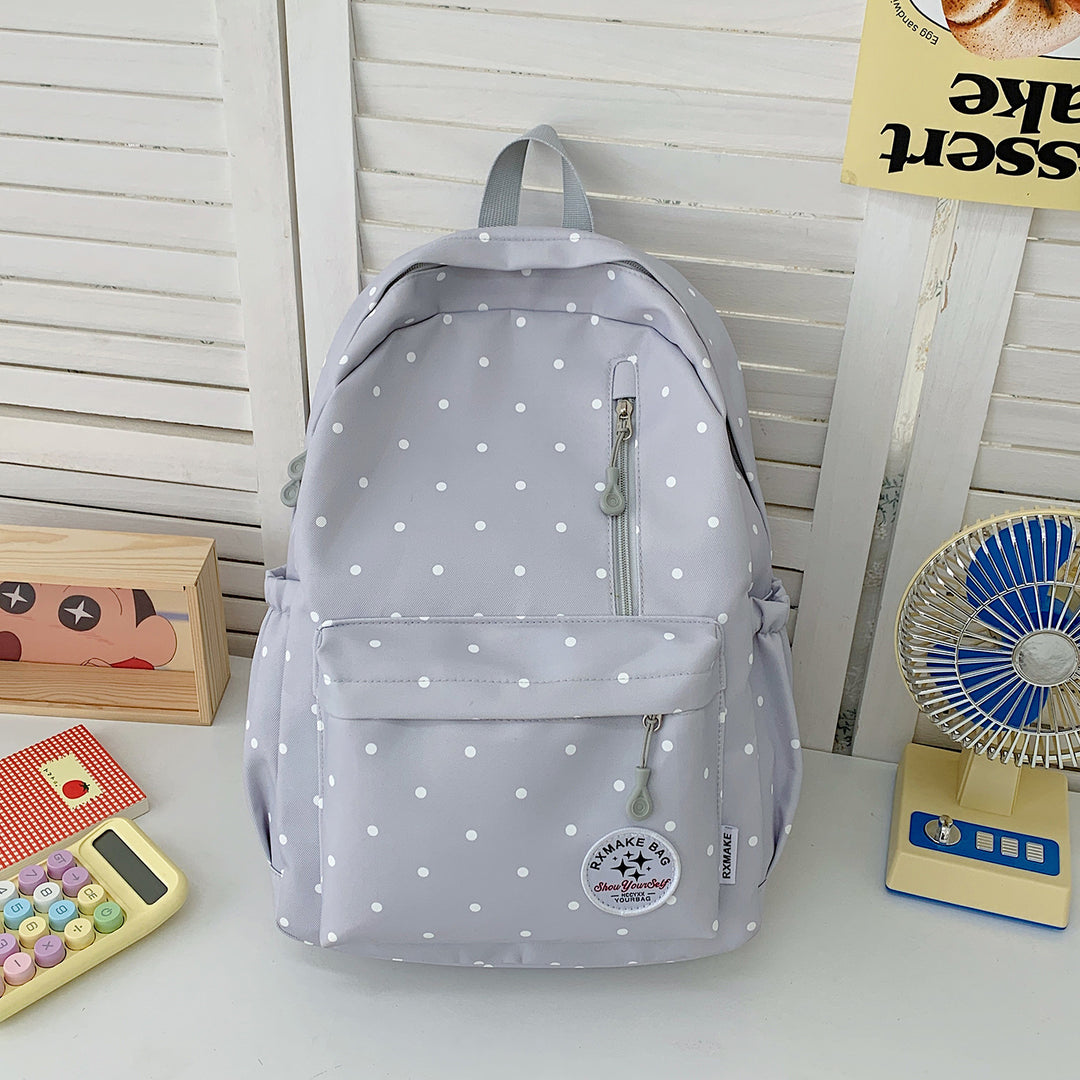 Polka Dot Student Backpack Stornfield