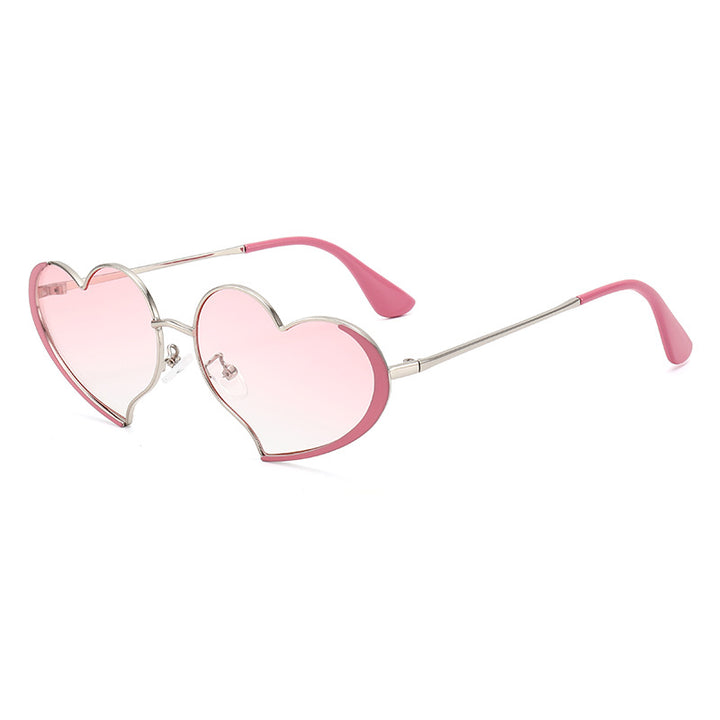 Ladies heart-shaped sunglasses with glamorous frame Stornfield