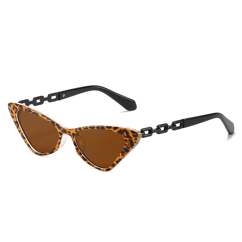Women Cat-Eye Sunglasses with Stylish Chain Accents Stornfield