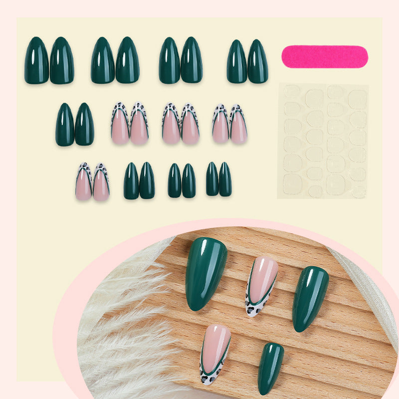 Decorative Press-On Nail Art Set with Contemporary Animal Prints Stornfield
