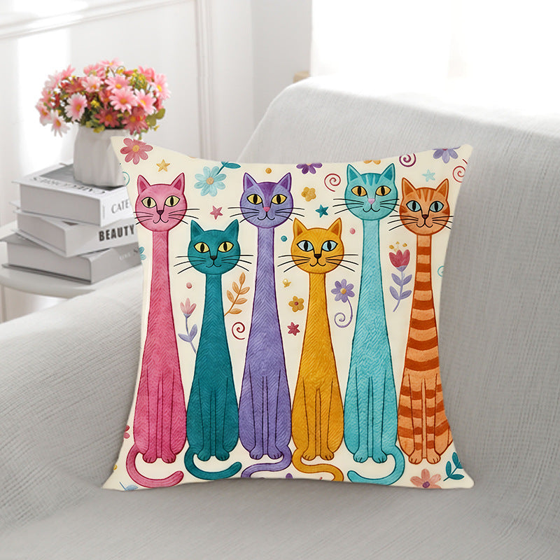 Artistic Ram Print Decorative Pillow