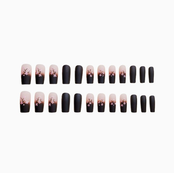 Artistic Floral French Nail Art Set Stornfield