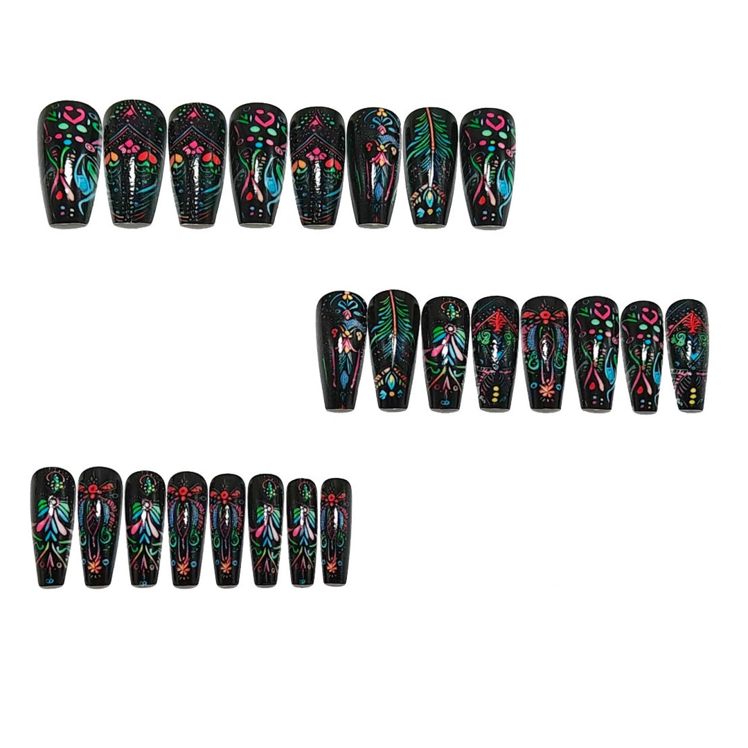 Artificial Nails in Creative Mandala Design Stornfield