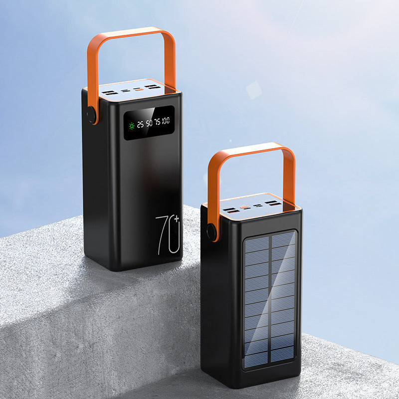 Portable solar charger with multifunctional LED display Stornfield