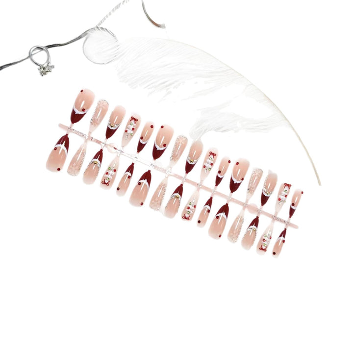 Festive artificial nails with Christmas motifs Stornfield