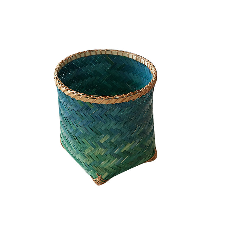 Women's square storage basket made of handwoven natural material Stornfield