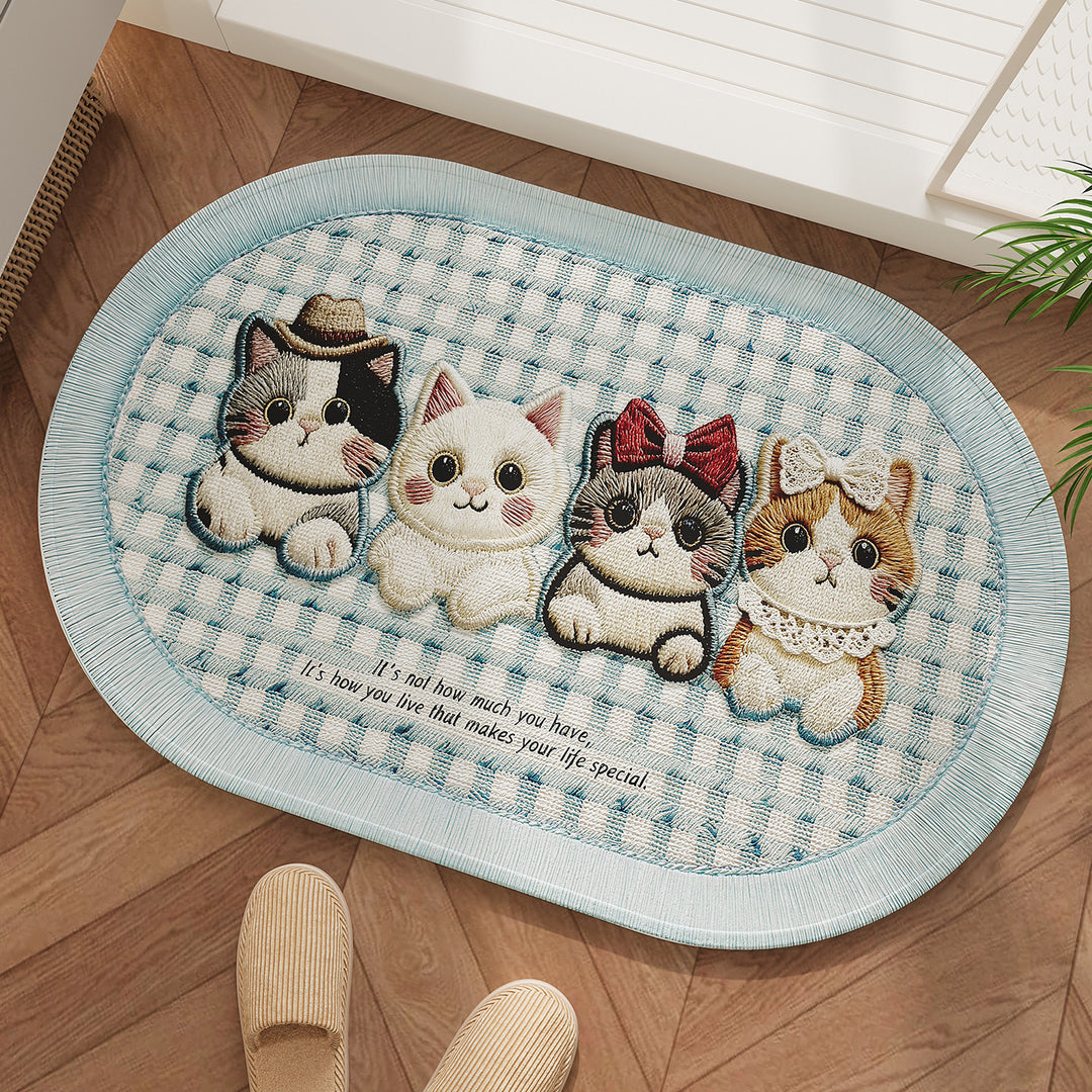 Adorable Dog-Themed Non-Slip Bath Mat