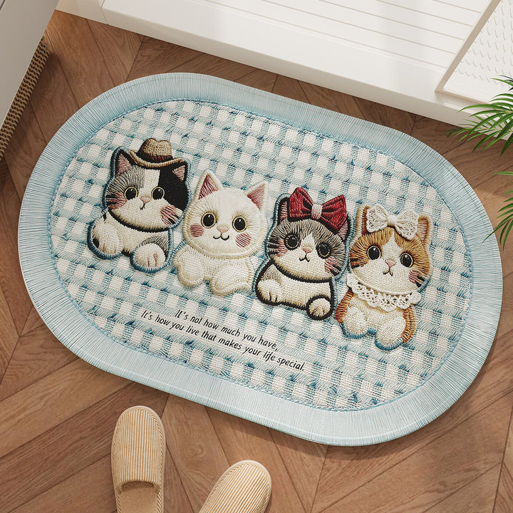 Adorable Dog-Themed Non-Slip Bath Mat