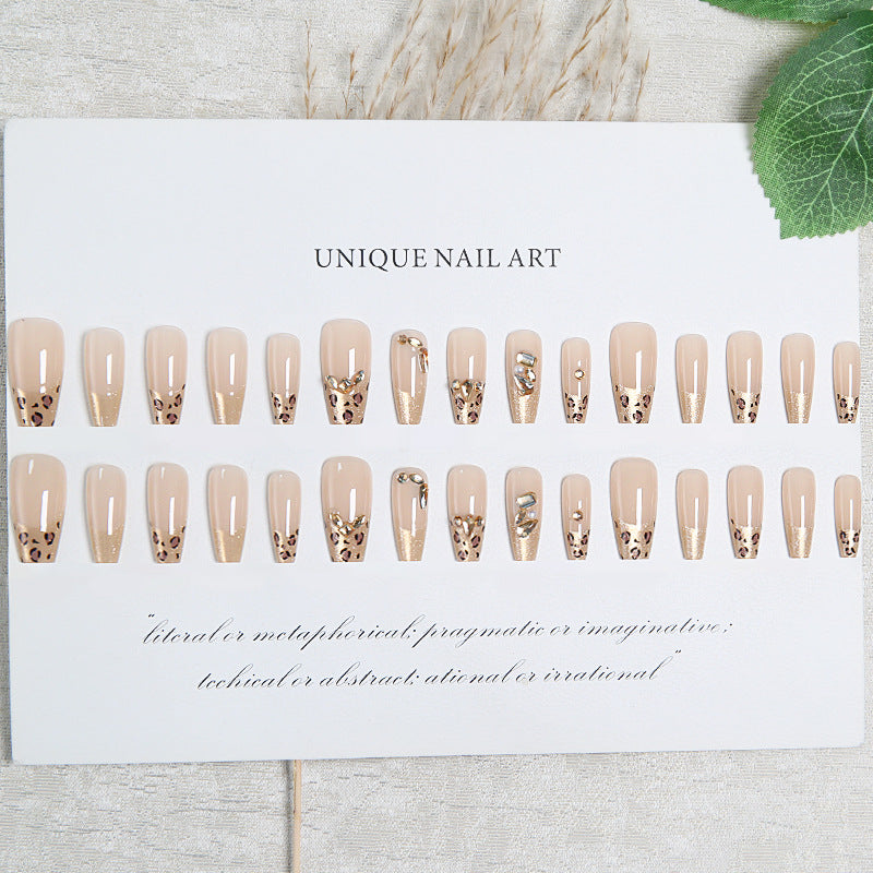 Acrylic nail set with glamorous 3D decorations Stornfield