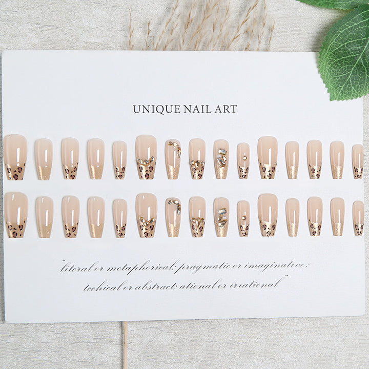 Acrylic nail set with glamorous 3D decorations Stornfield