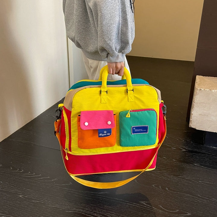 Colorful Multi-Pocket Messenger Bag Stornfield